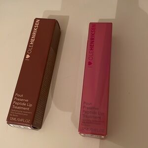 NEW IN BOX Ole Henriksen Pout Preserve Peptide Lip Treatment Duo